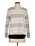 Pleione Chevron-herringbone Gray Pullover Sweater Size L - photo 1
