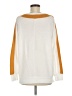 My Story Color Block White Orange Pullover Sweater Size M - photo 2