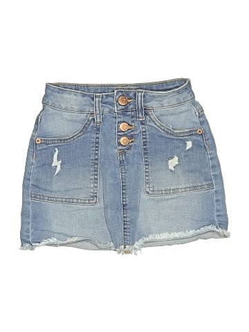 Justice Denim Skirt (view 1)