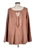 Lauren Conrad 100% Acrylic Hearts Pink Pullover Sweater Size L - photo 2