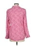 Foxcroft Animal Print Pink Long Sleeve Blouse Size 8 - photo 2