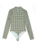 All Access Houndstooth Green Bodysuit Size S - photo 2