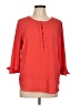 The Limited 100% Polyester Red 3/4 Sleeve Blouse Size L - photo 1