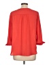 The Limited 100% Polyester Red 3/4 Sleeve Blouse Size L - photo 2