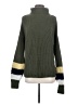 Haute Rogue Color Block Green Turtleneck Sweater Size S - photo 1