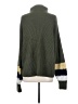 Haute Rogue Color Block Green Turtleneck Sweater Size S - photo 2