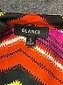 Glance 100% Polyester Chevron-herringbone Orange 3/4 Sleeve Blouse Size S - photo 7