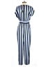 Madison 100% Rayon Stripes Blue Jumpsuit Size S - photo 2