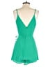 Superdown 100% Polyester Solid Green Romper Size XS - photo 2