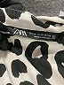 Zara 100% Polyester Animal Print Silver Long Sleeve Blouse Size XS - photo 7