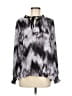 Simply Vera Vera Wang 100% Polyester Gray Long Sleeve Blouse Size M - photo 1