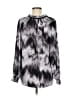 Simply Vera Vera Wang 100% Polyester Gray Long Sleeve Blouse Size M - photo 2