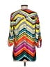 Glance 100% Polyester Chevron-herringbone Orange 3/4 Sleeve Blouse Size S - photo 2