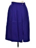 Amanda Smith 100% Wool Solid Purple Wool Skirt Size 8 - photo 2