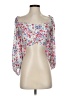 Zara Floral White 3/4 Sleeve Blouse Size S - photo 1