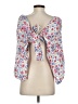 Zara Floral White 3/4 Sleeve Blouse Size S - photo 2