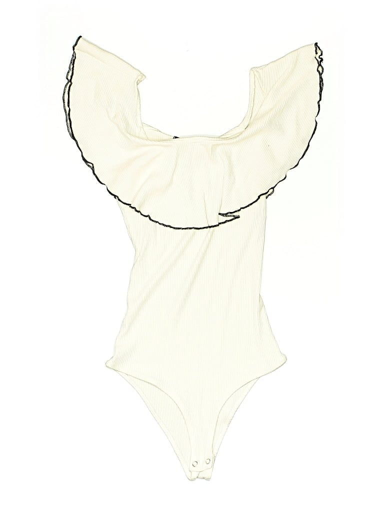Pre-owned Bershka Bodysuit In White