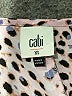 CAbi 100% Polyester Animal Print Pink Short Sleeve Blouse Size XS - photo 7