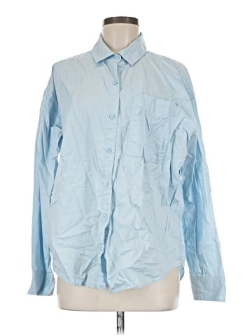 American Eagle Outfitters Long Sleeve Button-Down Shirt (view 1)