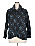 I.N. Studio Plaid Blue Cardigan Size 1X - photo 1