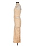 Greylin Metallic Tan Cocktail Dress Size XS - photo 5