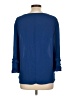 Max Studio 100% Polyester Blue 3/4 Sleeve Blouse Size L - photo 2