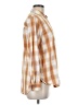 Universal Thread Checkered-gingham Orange Long Sleeve Button-Down Shirt Size M - photo 4