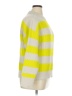 On 34th 100% Polyester Stripes Yellow Pullover Sweater Size XL - photo 4