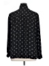 Ann Taylor LOFT 100% Polyester Graphic Black Long Sleeve Blouse Size XL - photo 2