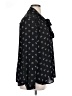 Ann Taylor LOFT 100% Polyester Graphic Black Long Sleeve Blouse Size XL - photo 4