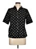 Talbots Polka Dots Black Short Sleeve Blouse Size 12 (petite) - photo 1