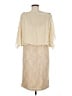 Midnight Velvet 100% Polyester Ivory Cocktail Dress Size M - photo 2