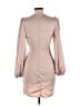 Shein 100% Polyester Tan Gold Cocktail Dress Size 6 - photo 2