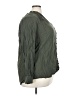Torrid 100% Rayon Green Long Sleeve Blouse Size 3X Plus (3) - photo 4