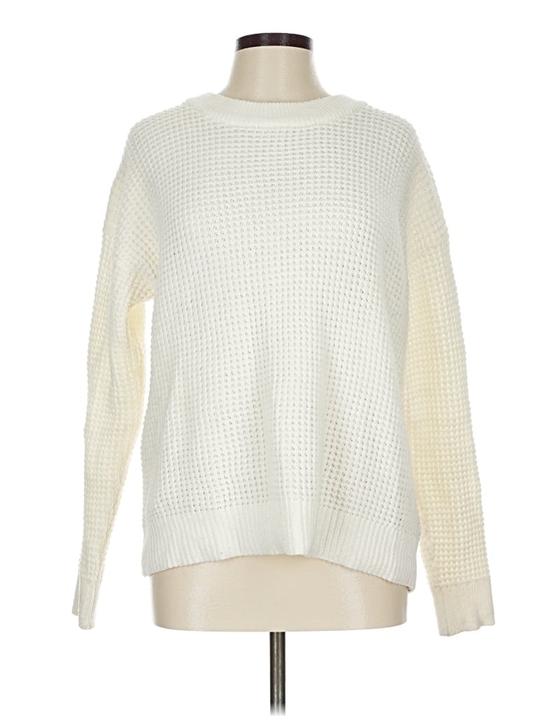 Pre-owned Time And Tru Pullover Sweater In White