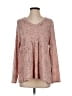Cotton Bleu Animal Print Pink Pullover Sweater Size S - photo 1