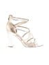 Paige Metallic Gold Silver Heels Size 9 1/2 - photo 1