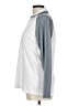 Bermuda Sands 100% Polyester Color Block Silver White Long Sleeve Polo Size L - photo 5