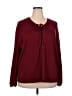 Torrid Burgundy Long Sleeve Blouse Size 3X Plus (3) - photo 1