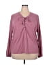 Torrid Pink Long Sleeve T-Shirt Size 2X Plus (2) - photo 1