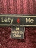 Lety & Me Burgundy Pullover Sweater Size M - photo 7