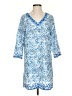 Lands' End Blue 3/4 Sleeve Blouse Size S - photo 1