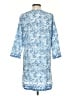 Lands' End Blue 3/4 Sleeve Blouse Size S - photo 2