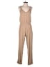 Splendid Solid Tan Brown Jumpsuit Size L - photo 1