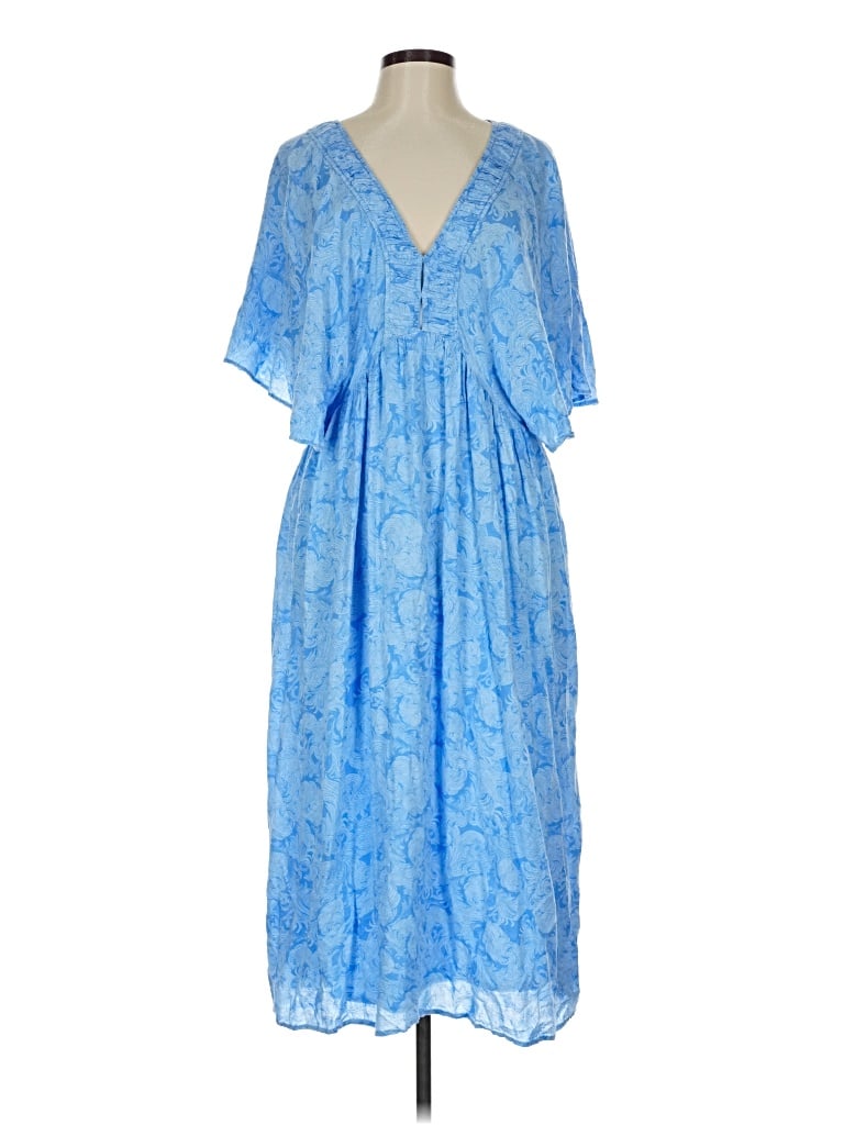 Pre-owned Hinge Casual Dress In Blue