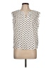 Shein 100% Polyester Polka Dots Ivory Sleeveless Blouse Size L - photo 1