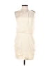 Black 100% Polyester Ivory Cocktail Dress Size S - photo 1