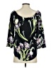 Eliane Rose 100% Polyester Black 3/4 Sleeve Blouse Size S - photo 2