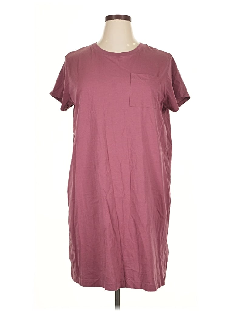 Pre-owned Pact Casual Dress In Burgundy