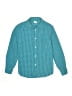 Crewcuts 100% Cotton Checkered-gingham Teal Blue Long Sleeve Button-Down Shirt Size 12 - photo 1